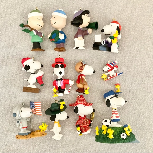 🎄Vtg Peanuts Snoopy Charlie Brown Hallmark+ Bundle - Picture 3 of 16